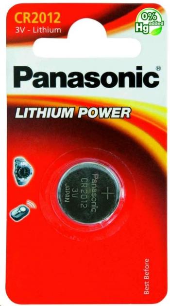 Bateria litowa PANASONIC (przycisk) CR-2012EL / 1B 3V (blister 1szt)