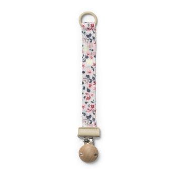 Elodie Pacifier Band with Wood Detail, Floating Flower