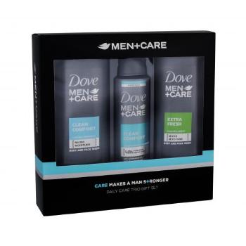 Dove Men + Care Clean Comfort zestaw Żel pod prysznic 250 ml + dezodorant 150 ml + Żel pod prysznic Extra Fresh 250 ml dla mężczyzn Uszkodzone pudełko