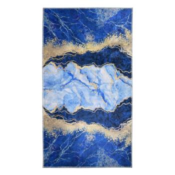 Niebiesko-złoty chodnik 200x80 cm – Vitaus