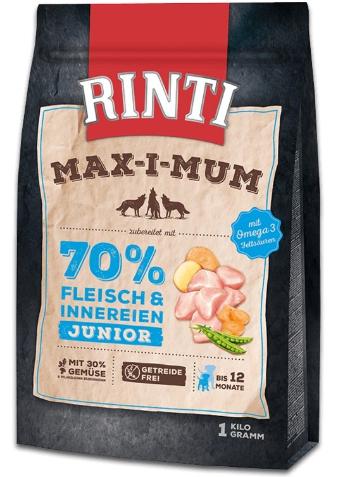 RINTI MAX-I-MUM Junior Chicken z kurczakiem dla szczeniąt 1 kg