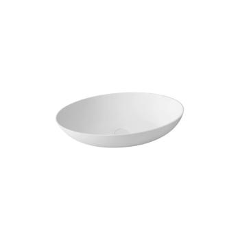 Biała umywalka ceramiczna Sapho Thin, 60x40 cm