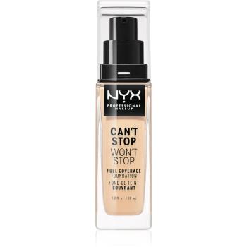 NYX Professional Makeup Can't Stop Won't Stop Full Coverage Foundation podkład mocno kryjący odcień 06 Vanilla 30 ml