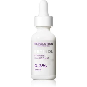 Revolution Skincare Retinol 0.3% serum przeciwzmarszczkowe z retinolem z kwasem hialuronowym 30 ml
