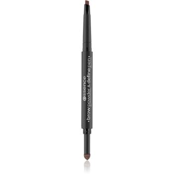 Essence Brow Powder & Define Pen precyzyjny ołówek do brwi odcień 02 Warm Dark Brown 0,4 g