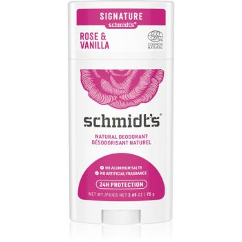 Schmidt's Rose + Vanilla dezodorant bez dodatku soli aluminium 75 g