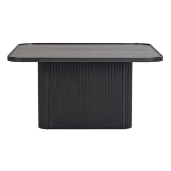 Czarny stolik z drewna dębowego Rowico Sullivan, 80x80 cm