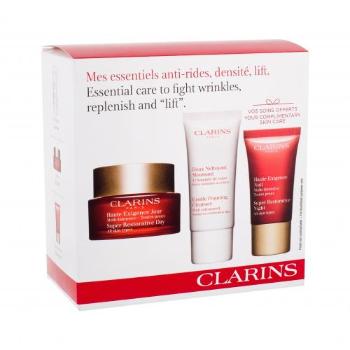 Clarins Super Restorative zestaw Krem na dzień 50 ml + Krem na noc 15 ml + Pianka oczyszczająca Gentle Foaming Cleanser 30 ml dla kobiet