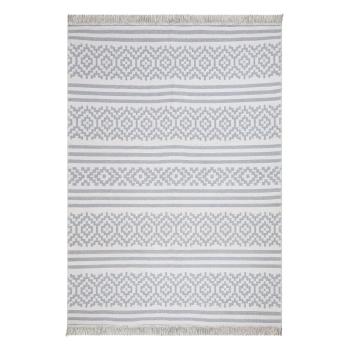 Szaro-biały bawełniany dywan Oyo home Duo, 80 x 150 cm