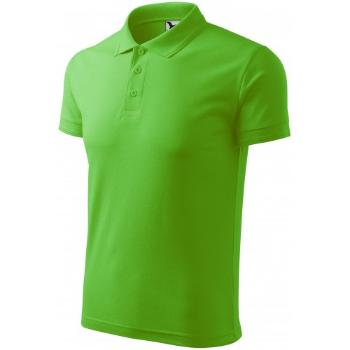 Męska luźna koszulka polo, zielone jabłko, XL