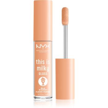 NYX Professional Makeup This is Milky Gloss Milkshakes nawilżający błyszczyk do ust perfumowany odcień 17 Milk N Hunny 4 ml