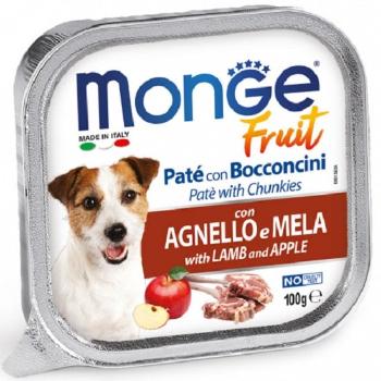 MONGE Fruit Dog Pasztet z jagnięciną i jabłkiem 100g