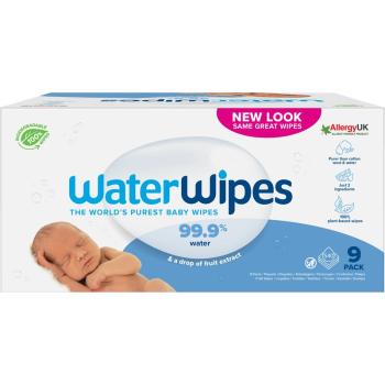 Water Wipes Baby Wipes delikatne nawilżane chusteczki dla dzieci 9x60 szt.