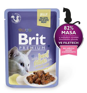 Brit kot saszetka Filety w galarecie 85 g - Tuńczyk