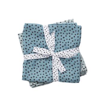 Done by Deer ™ Puck Cloth 2-pack Happy dots Blue