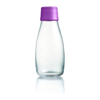 Fioletowa butelka ze szkła ReTap, 300 ml