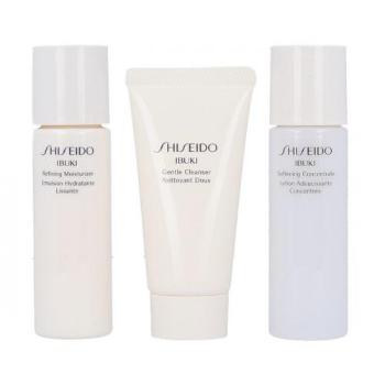 Shiseido Ibuki zestaw 30ml Ibuki Softening Concentrate + 30ml Ibuki Gentle Cleanser + 30ml Ibuki Refining Moisturizer dla kobiet