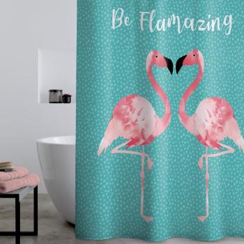 Zasłona prysznicowa 180x180 cm Flamingo - Catherine Lansfield