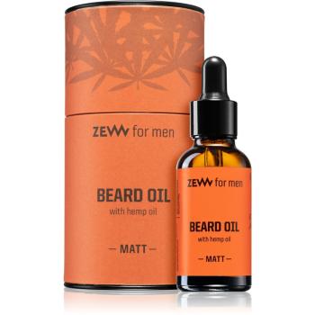 Zew For Men Beard Oil with Hemp Oil olejek do brody z olejkiem konopnym Matt 30 ml