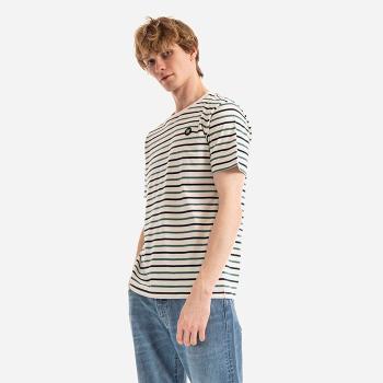 Koszulka męska Wood Wood Ace Stripe T-shirt 10285704-2222 OFF-WHITE/GREEN STRIPES