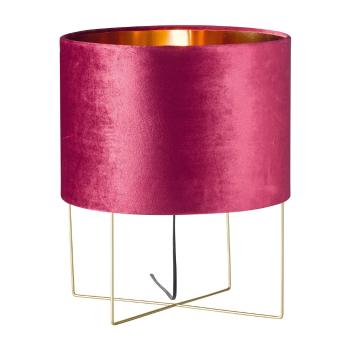 Fioletowa lampa stołowa Fischer & Honsel Aura, wys. 43 cm