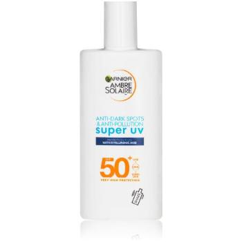 Garnier Ambre Solaire Super UV Protection Fluid SPF50+ 40 ml preparat do opalania twarzy unisex