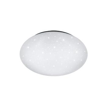 Biała lampa sufitowa LED Trio Putz, średnica 40 cm