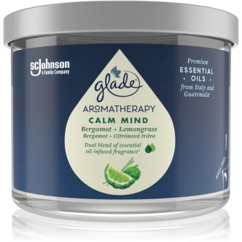 GLADE Aromatherapy Calm Mind świeczka zapachowa Bergamot + Lemongrass 260 g