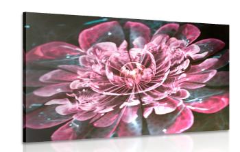 Obraz magiczny różowy kwiat - 60x40