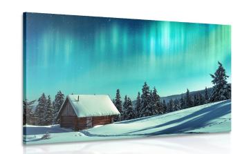 Obraz bajkowy zimowy krajobraz - 120x80
