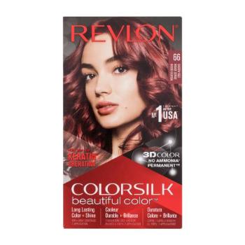 Revlon Colorsilk Beautiful Color farba do włosów Farba do włosów 59,1 ml + aktywator 59,1 ml+ odżywka 11,8 ml + rękawiczki dla kobiet 66 Cherry Red