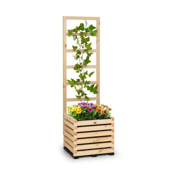 Blumfeldt Modu Grow 50, zestaw: grządka podwyższona i pergola, 50 x 151 x 45 cm, drewno sosnowe, folia bąbelkowa