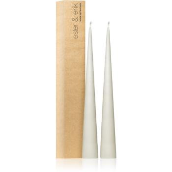 ester & erik cone candles linen grey (no. 22) świeczka 2x37 cm