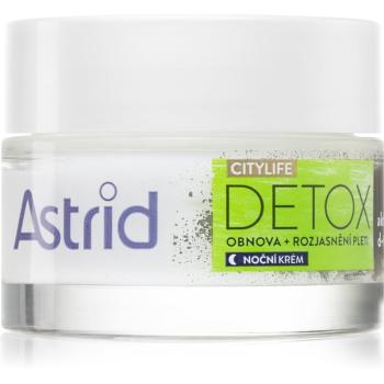 Astrid CITYLIFE Detox rewitalizujący krem na noc z aktywnym węglem 50 ml