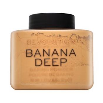 Makeup Revolution Baking Powder Banana Deep puder z ujednolicającą i rozjaśniającą skórę formułą 32 g