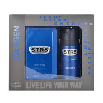STR8 Oxygen zestaw Edt 100ml + 150ml deodorant dla mężczyzn Uszkodzone pudełko