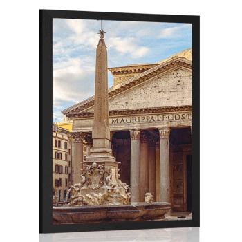 Plakat rzymska bazylika - 30x45 black