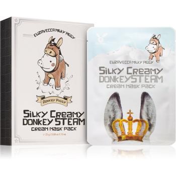Elizavecca Milky Piggy Silky Creamy Donkey Steam Mask zestaw maseczek płóciennych odżywienie i nawilżenie 10x25 ml