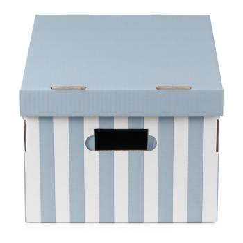 Niebieskie pudełko do przechowywania Kompaktor, 40 x 21 cm