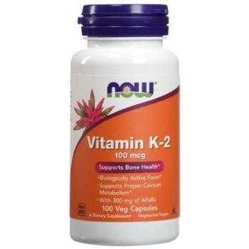 NOW Vitamin K-2 100mcg - 100vegcapsWitaminy i minerały > Witamina K