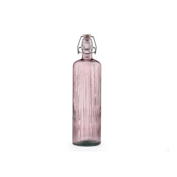 Różowa szklana butelka 1,2 l Kusintha − Bitz