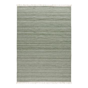 Zielony dywan zewnętrzny z tworzywa z recyklingu Universal Liso, 80x150 cm