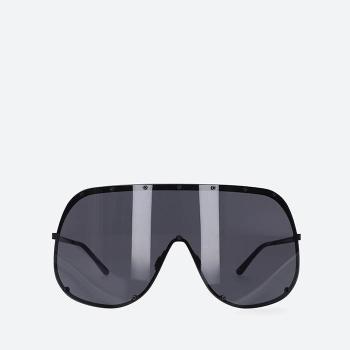 Okulary przeciwsłoneczne Rick Owens Sunglasses Shield RG0000006 GBLKB BLACK TEMPLE/BLACK LENS