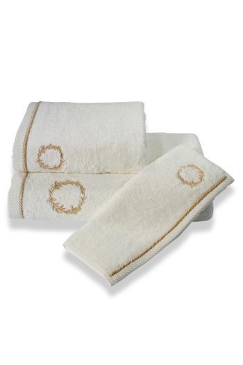 Podarunkowy zestaw ręczników SEHZADE, 2 szt Śmietankowy / złoty haft