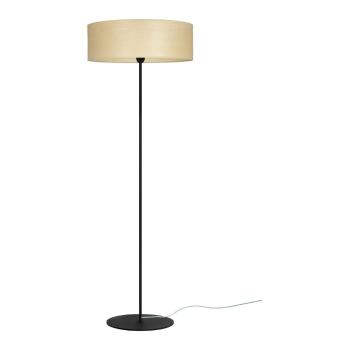 Beżowa lampa stojąca z naturalnego forniru Sotto Luce Tsuri XL Light, ⌀ 45 cm