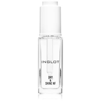 Inglot Dry & Shine NF top coat do paznokci przyspieszający schnięcie lakieru z pipetą 9 ml