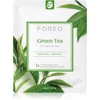 FOREO Farm to Face Sheet Mask Green Tea maseczka płócienna o działaniu łagodzącym do skóry mieszanej 3x20 ml