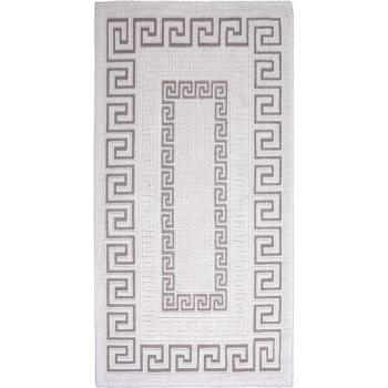 Szarobeżowy bawełniany dywan Vitaus Versace, 80x150 cm