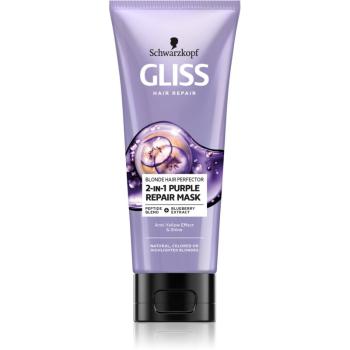 Schwarzkopf Gliss Blonde Hair Perfector regenerująca maska do włosów dla włosów rozjaśnionych lub z balejażem 200 ml