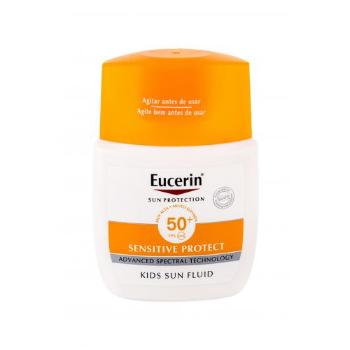 Eucerin Sun Kids Sensitive Protect Sun Fluid SPF50+ 50 ml preparat do opalania ciała dla dzieci Uszkodzone pudełko